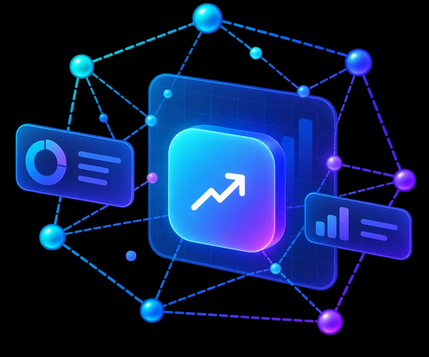 Ilustración de casos de éxito: proyectos reales de CRM con IA, automatización de soporte y recordatorios por WhatsApp